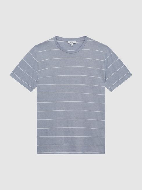 Milo Mercerised Striped Cotton T-Shirt