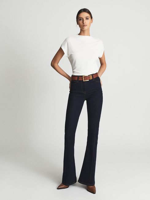 Poppy High Neck Jersey Top