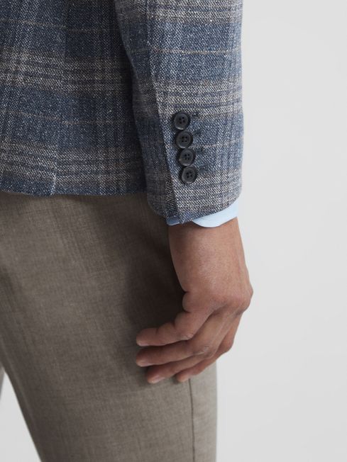 Bloomsbury Wool-Silk Blend Slim Fit Blazer