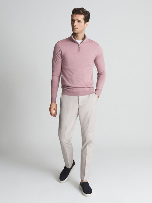 Blackhall Merino Wool Zip Neck Jumper