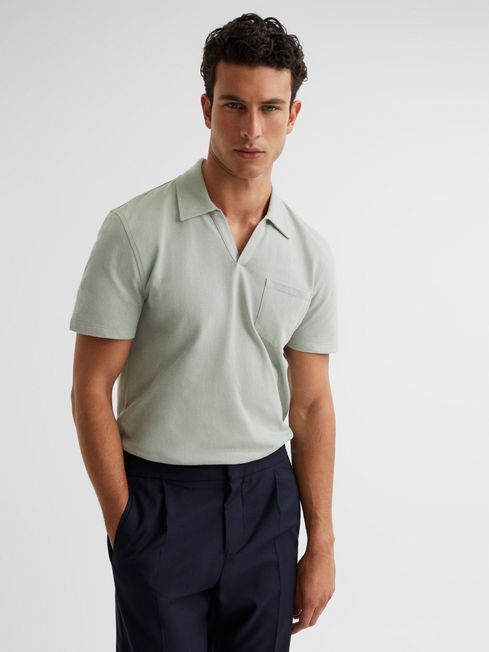 Owen Airtech Open Collar Polo T-Shirt
