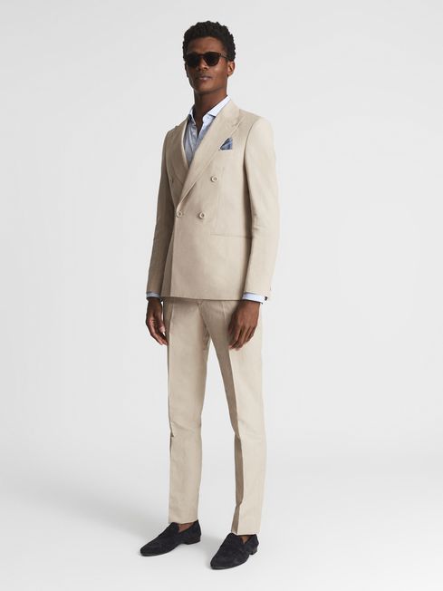 Tone Double Breasted Linen Blazer