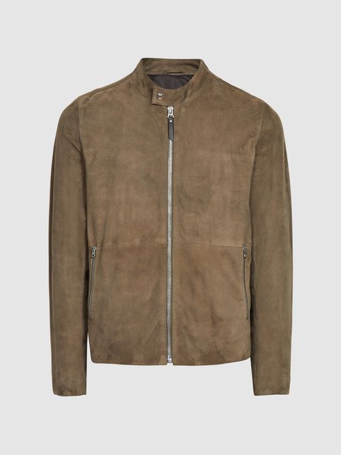 Garcia Zip Through Suede Jacket