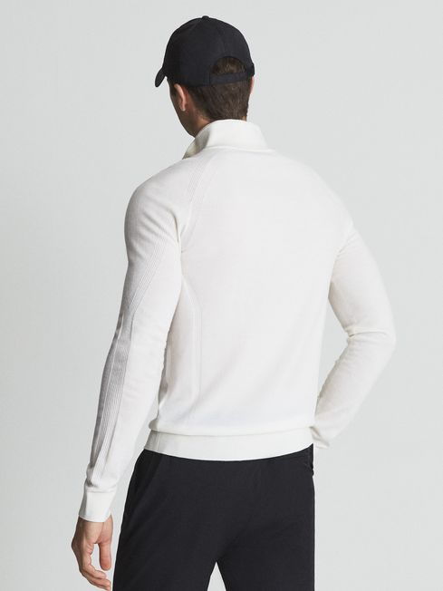 Affleck Golf Stretch Merino Zip Neck Jumper