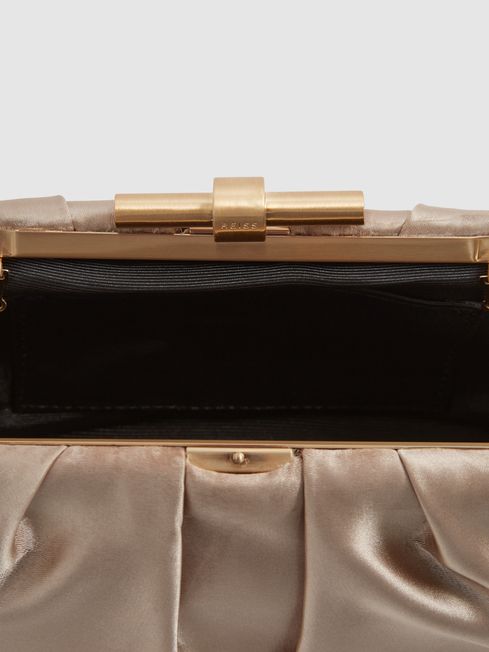 Adaline Satin Satin Clutch Bag