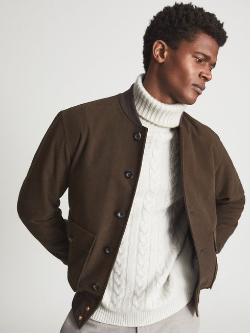 Moleskin Private White V.C. Bomber Jacket