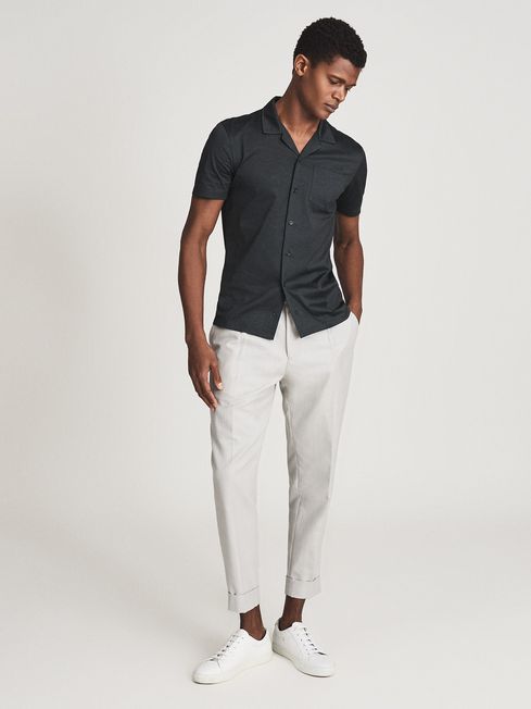 Caspa Mercerised Cotton Jersey Shirt