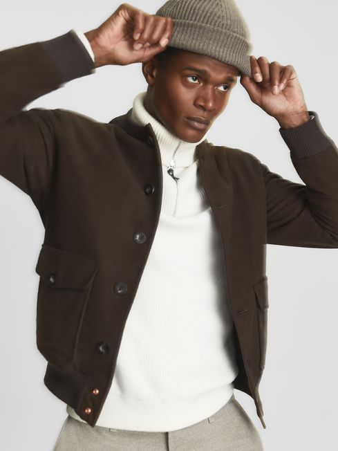 Moleskin Private White V.C. Bomber Jacket