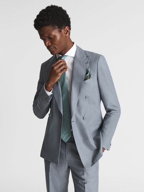 Tone Double Breasted Linen Blazer