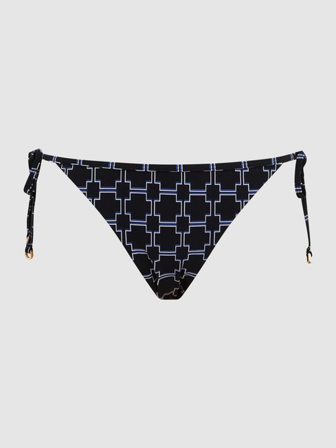 Nadia Tie Side Printed Bikini Bottoms
