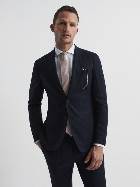 Kin Single Breasted Linen Blazer