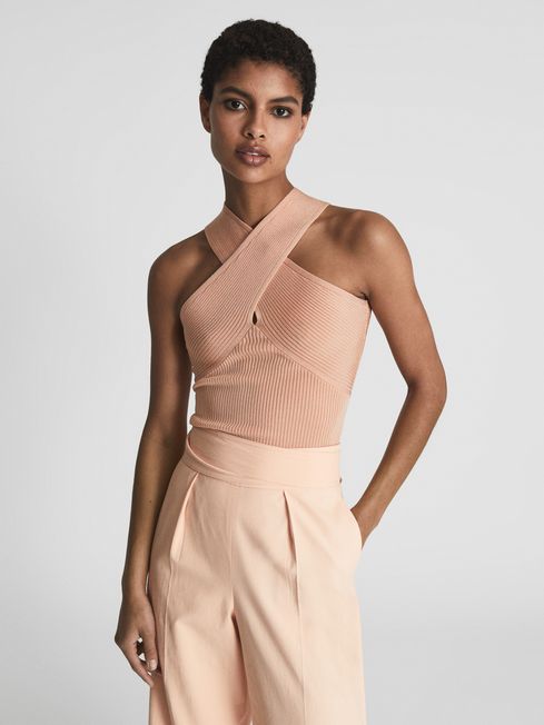 Lily Halter V-Neck Top