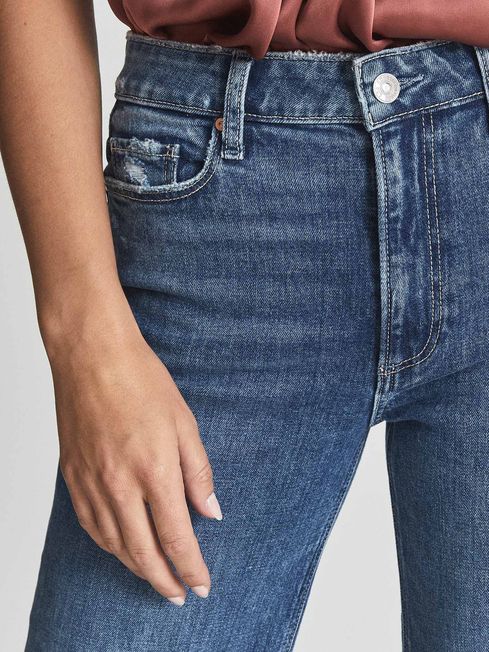 Leenah Paige High Rise Flared Jeans