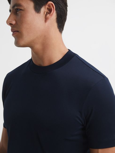 Hunter Mercerised Cotton High Neck T-Shirt