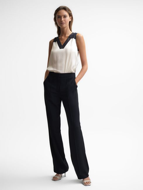Sadie Colourblock Silk Vest