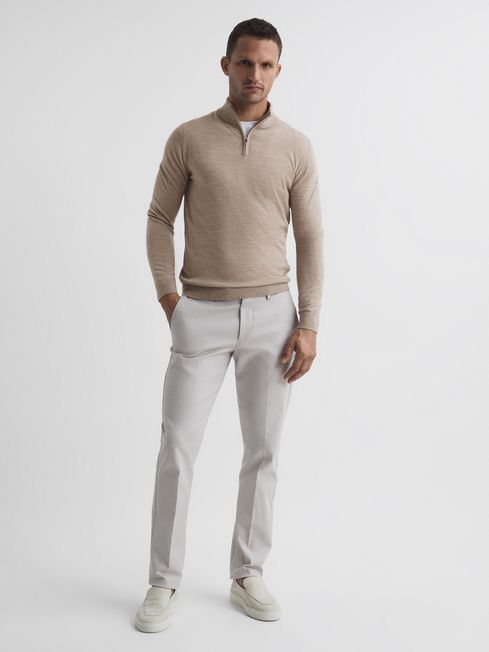 Blackhall Merino Wool Zip Neck Jumper