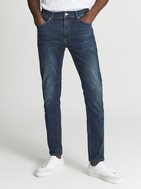 James Jersey Slim Fit Washed Jeans