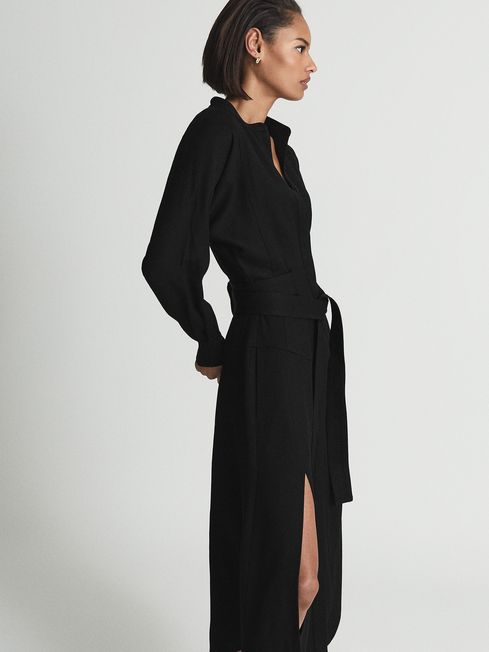 Darcy Belted Midi Shirt Dress