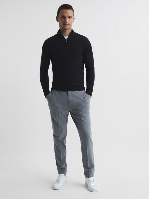 Blackhall Merino Wool Zip Neck Jumper