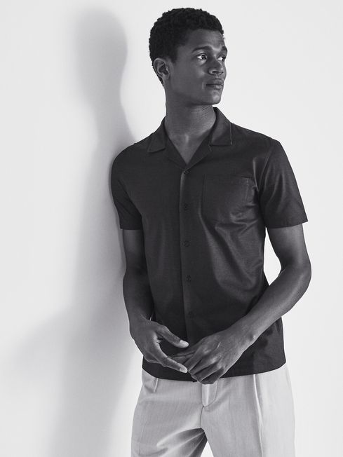 Caspa Mercerised Cotton Jersey Shirt