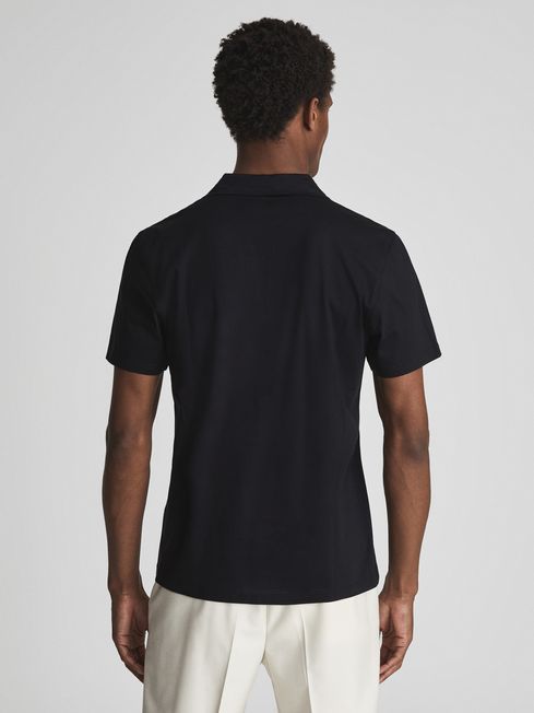 Jaxx Mercerised Open Collar Polo T-Shirt