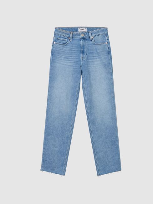 Cindy Paige Straight Leg Raw Hem Jeans