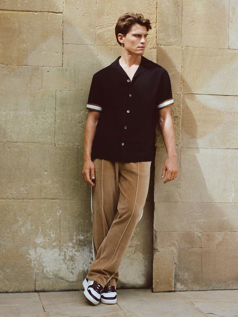 Ernest - Che Velour Contrast Panel Joggers