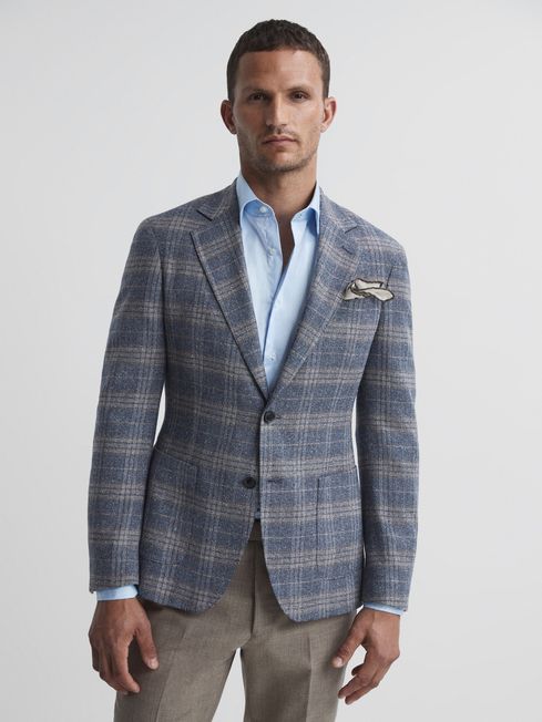 Bloomsbury Wool-Silk Blend Slim Fit Blazer