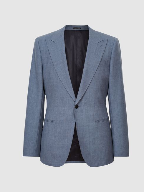 Bold Single Breasted Wool Blazer