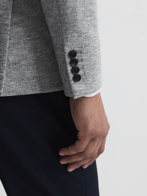 Bibbington Single Breasted Brushed Puppytooth Blazer