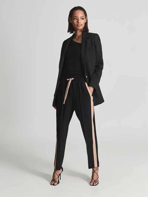 Frazer Taper Tapered Side Stripe Trousers