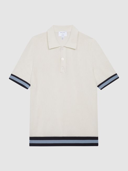 Quinn - Che Half Button Contrast-Sleeve Polo T-Shirt