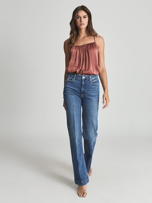 Leenah Paige High Rise Flared Jeans