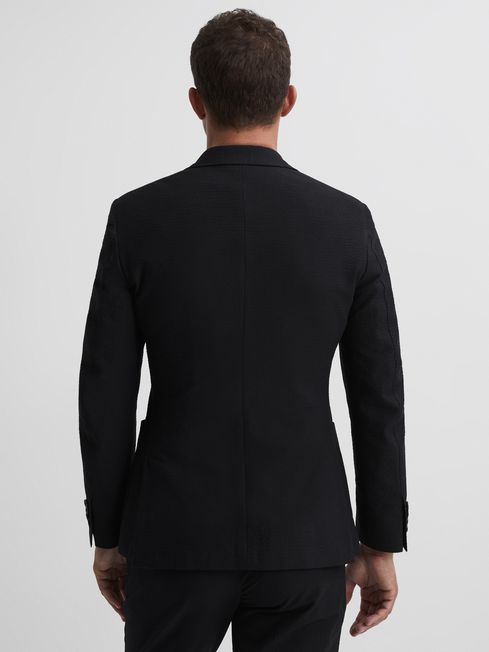 Lead Single Breasted Seersucker Blazer