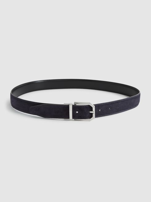 Aldwych Reversible Leather And Suede Belt
