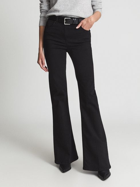 Beau High Rise Skinny Flared Jeans