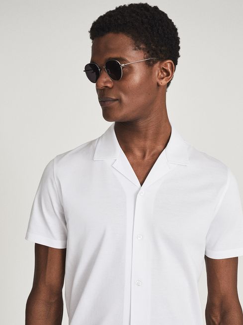 Caspa Mercerised Cotton Jersey Shirt