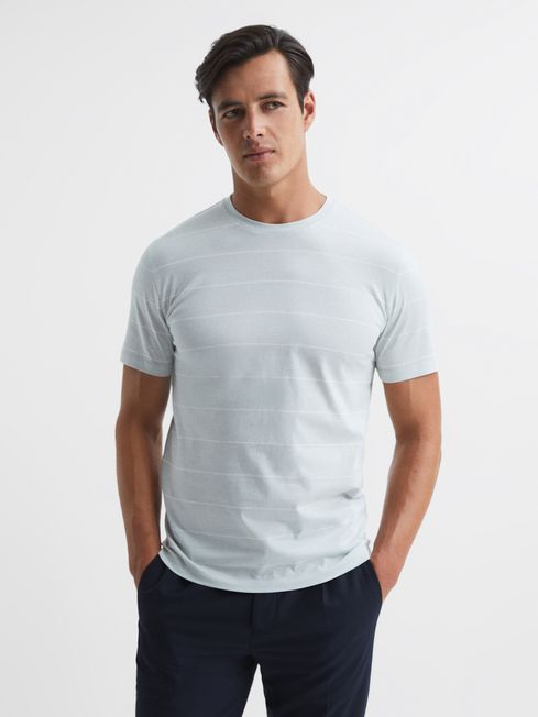 Milo Mercerised Striped Cotton T-Shirt