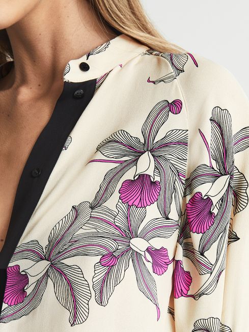 Tilly Orchid Print Blouse