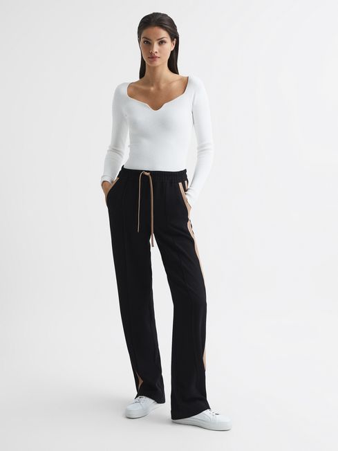Frazer Wide Leg Side Stripe Trousers