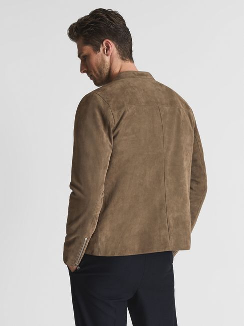 Garcia Zip Through Suede Jacket