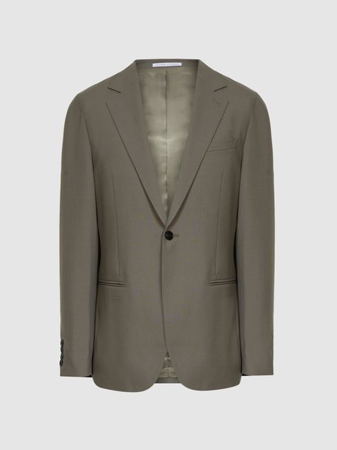 Fine Single Breasted Wool Blazer