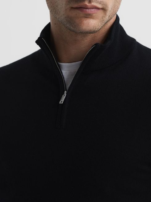 Blackhall Merino Wool Zip Neck Jumper