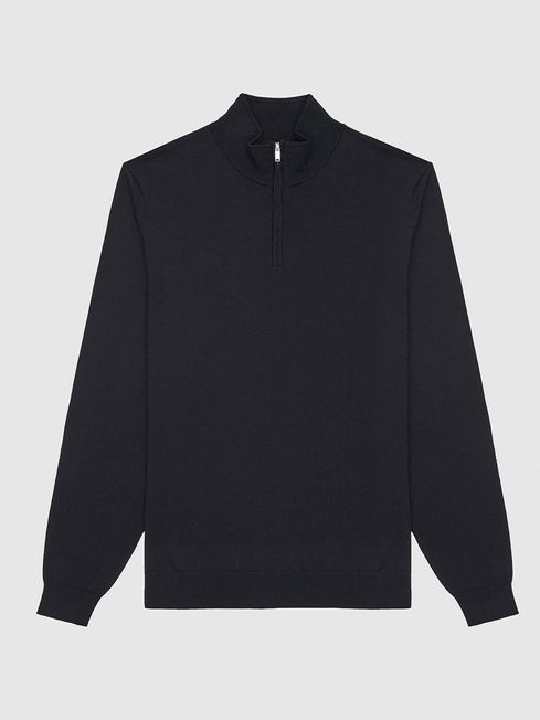 Blackhall Merino Wool Zip Neck Jumper