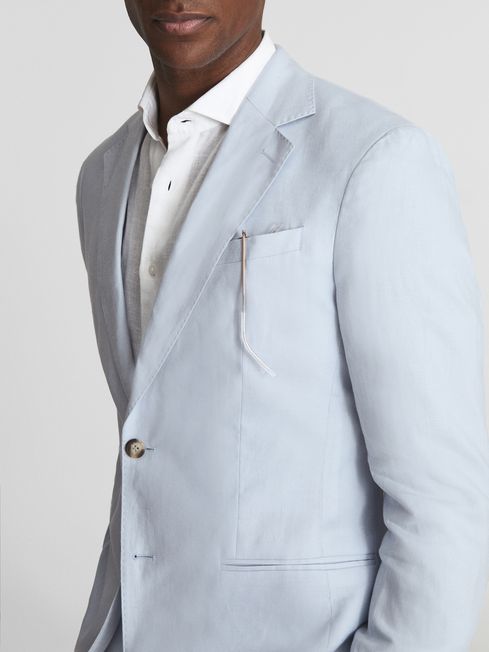 Kin Single Breasted Linen Blazer