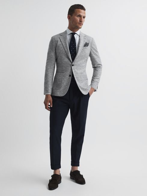 Bibbington Single Breasted Brushed Puppytooth Blazer