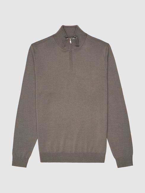 Blackhall Merino Wool Zip Neck Jumper