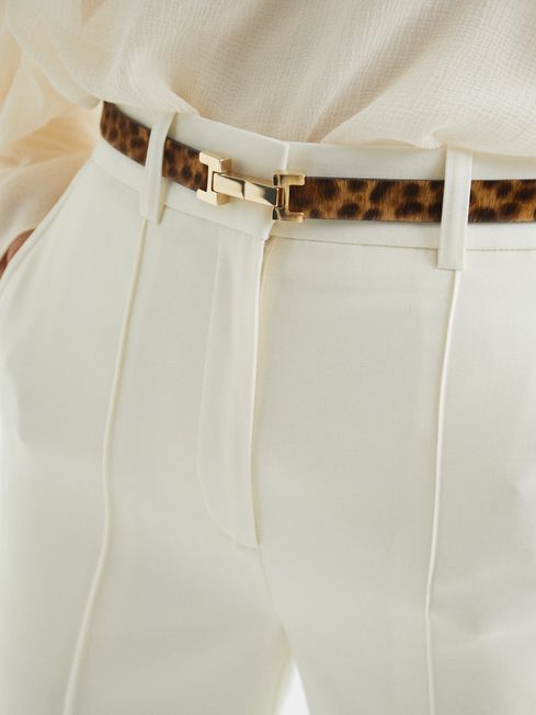 Hayley Leather Square Hinge Waist Belt