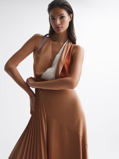 Anise Colourblock Midi Dress