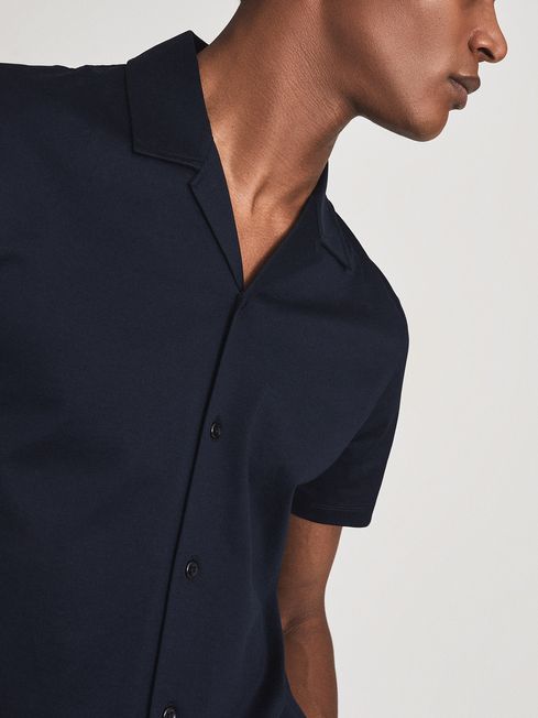 Caspa Mercerised Cotton Jersey Shirt